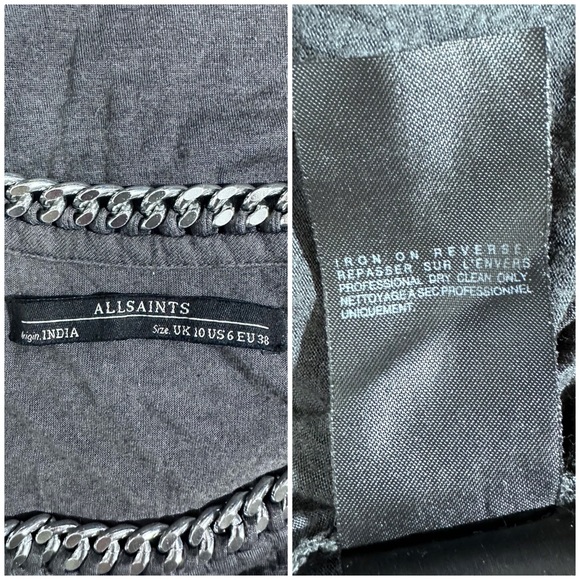 ⭐️All Saints Ita Chain Trimmed Tee [33] - Picture 6 of 7